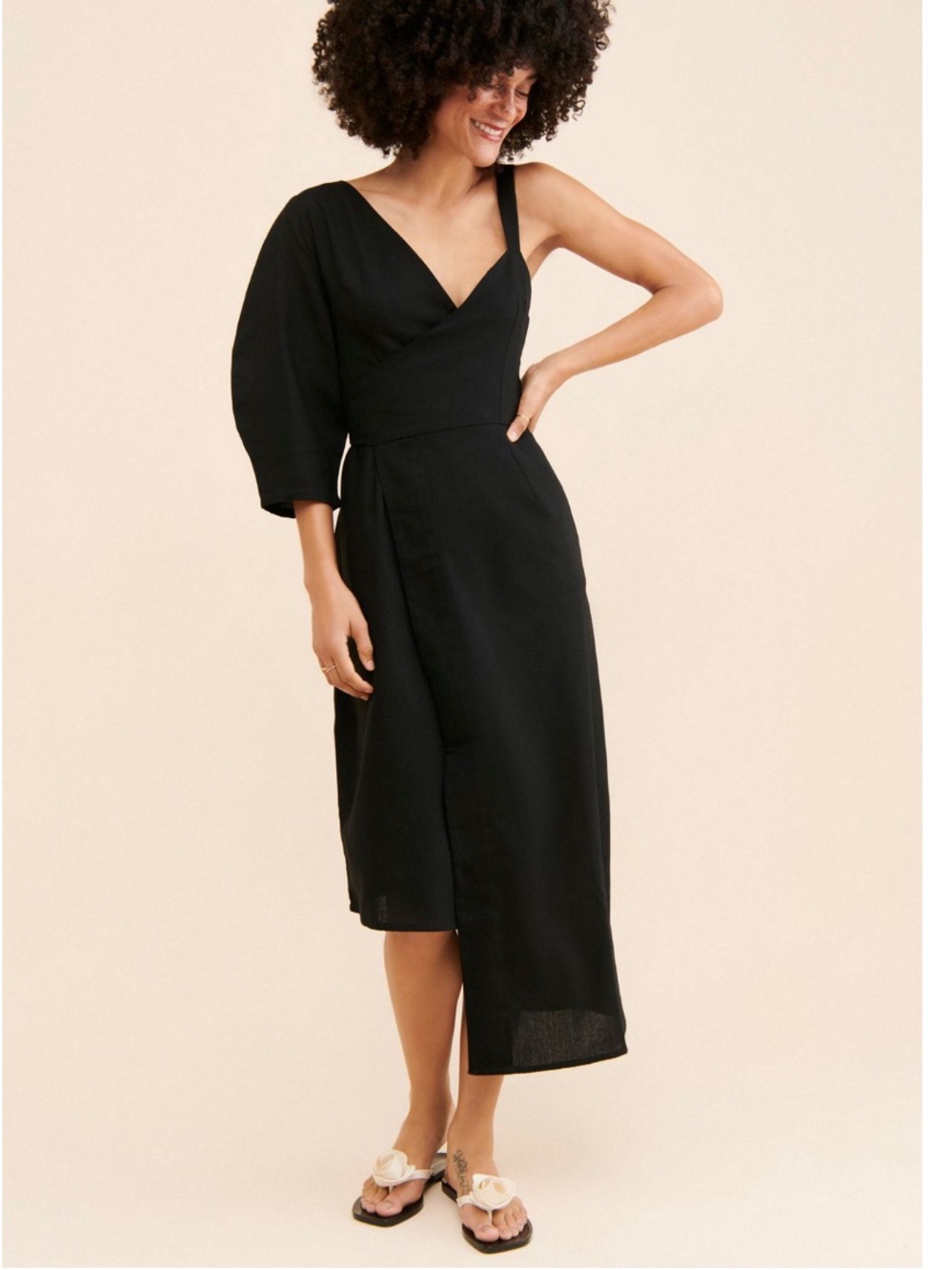 Selfi one shoulder dress size L